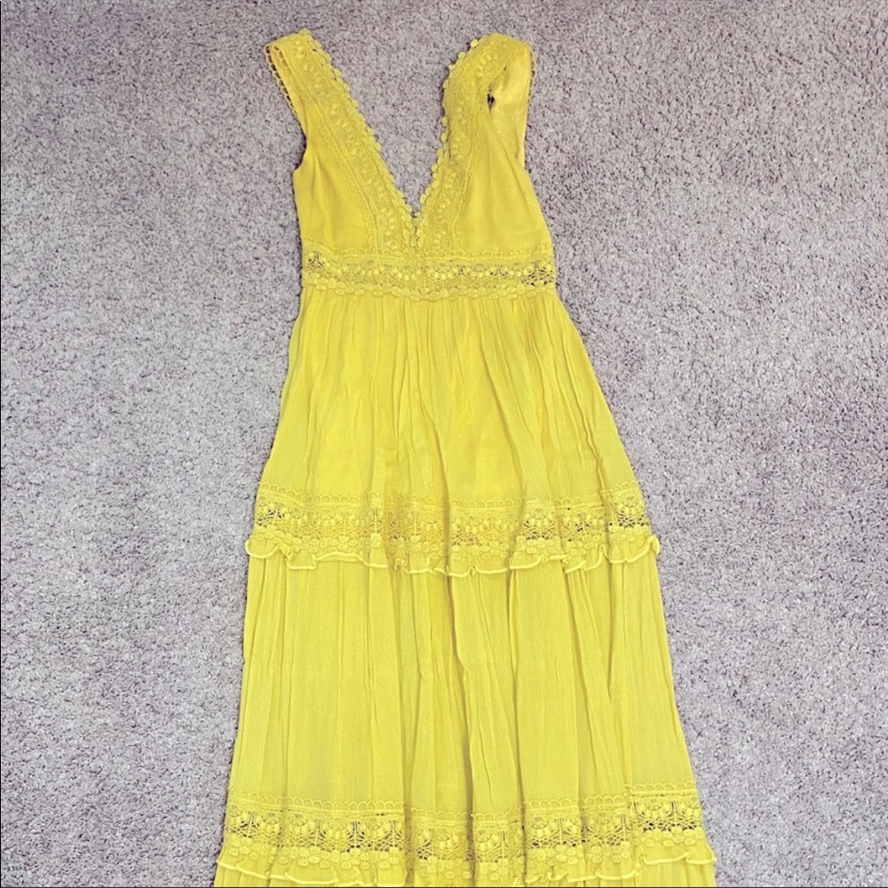 Forever 21 Long Yellow Sundress